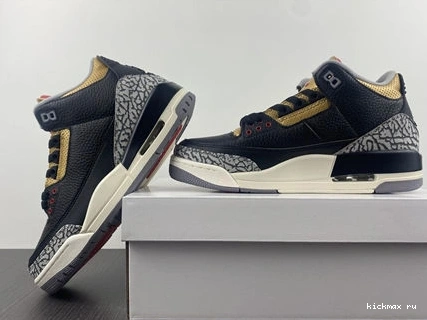 Rep Cement SoftTouch Gold Retro 3832 3 Black CK9246- Jordan 1014